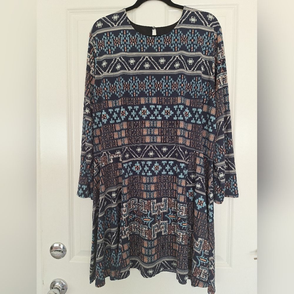 Misa Los Angeles multicolor‎ midi dress size 1X